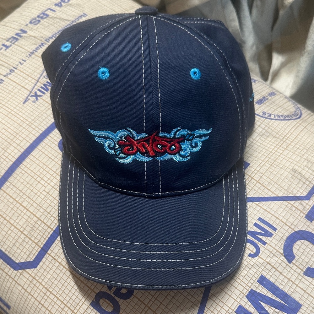 JNCO Navy Cap with Red and Blue Embroidery